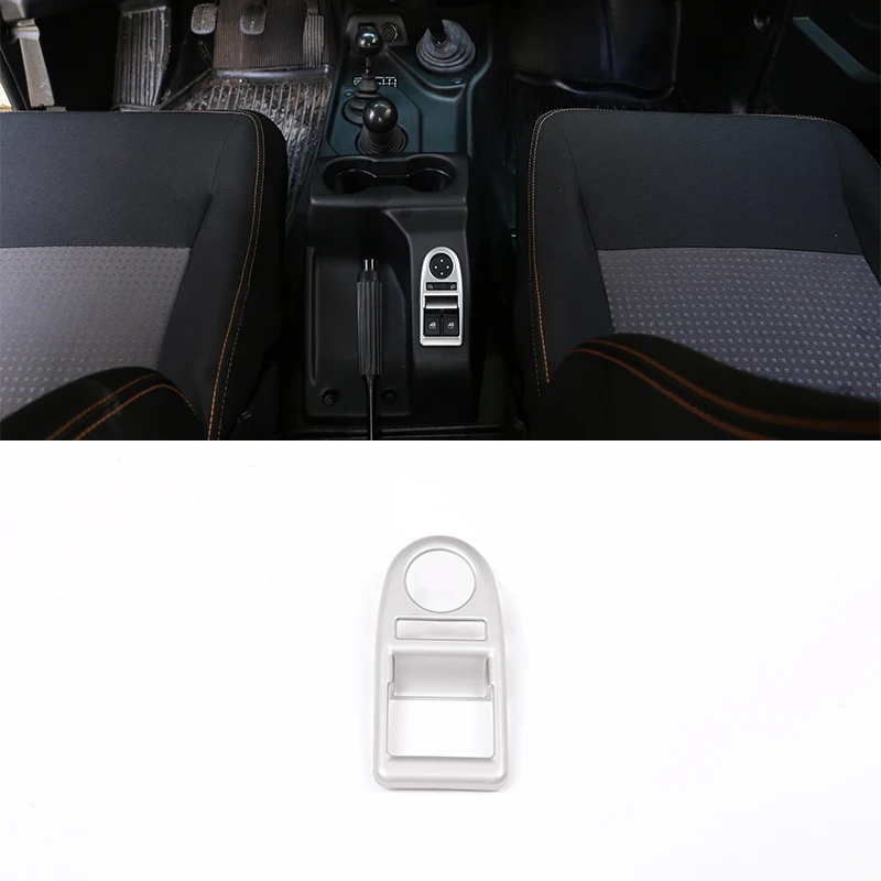 

Matte Silver ABS Chrome Window Lift Button Frame Trim For LADA NIVA Car Accessories
