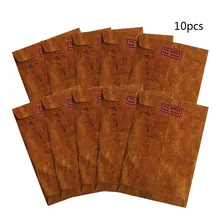 Винтажный конверт, 10 шт./лот, креативные конверты из крафт-бумаги, сделай сам, декоративный конверт, маленькая бумага, школьные офисные принадлежности