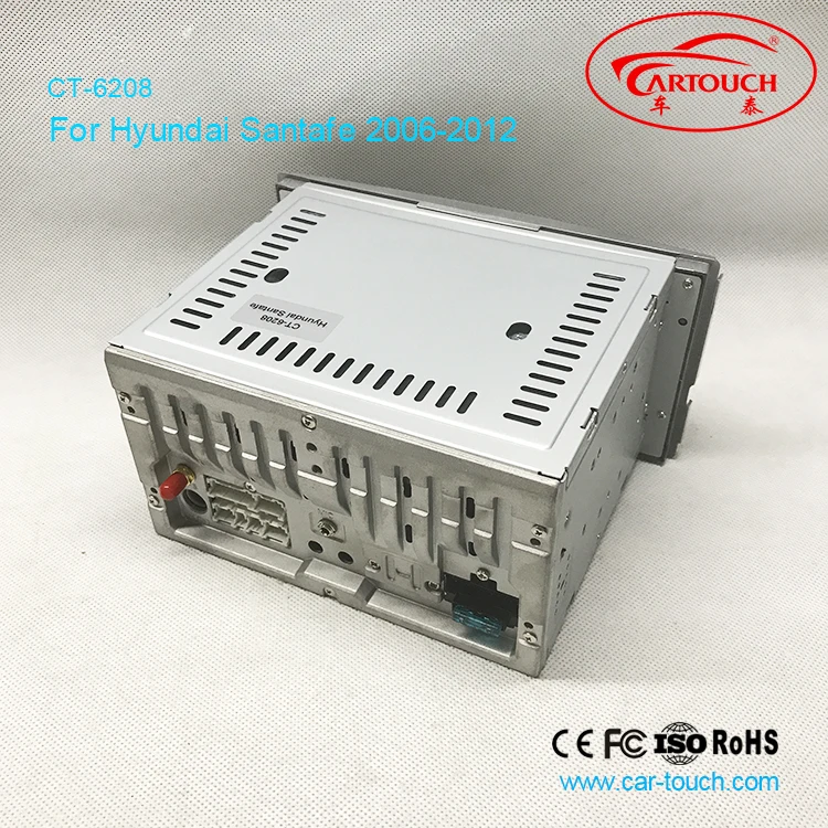 Автомобильный DVD плеер для HYUNDAI/SANTA FE 6 2 2006 два Din 2012 дюйма с GPS навигацией Bluetooth 1080P