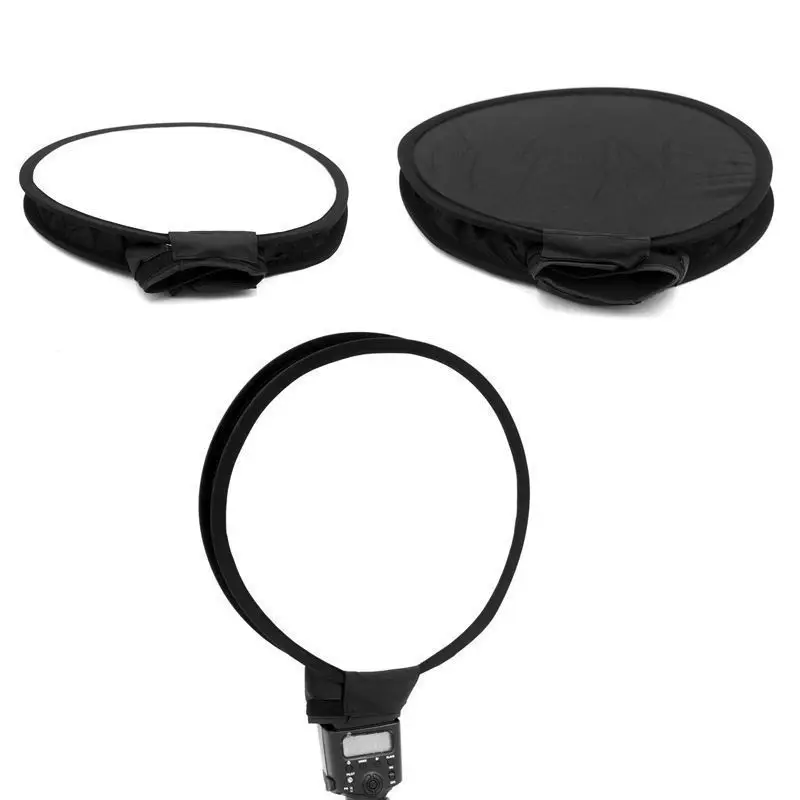 

30cm/12" Portable Mini Round Studio Softbox Photography Flash Diffuser Softbox for Canon Nikon Sony Godox Yongnuo Speedlite