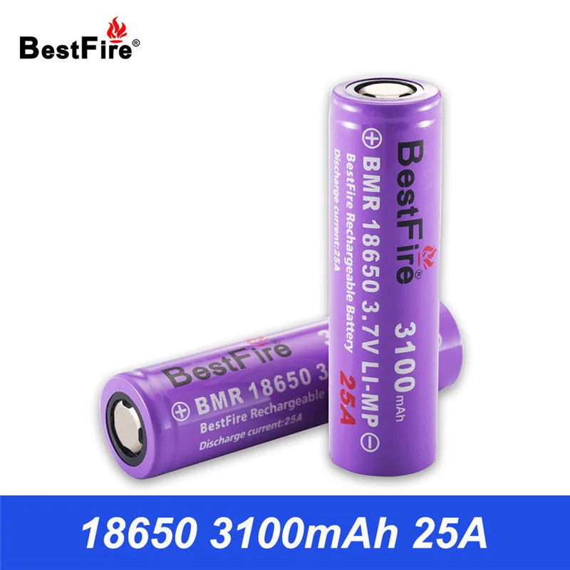 

18650 Battery Li-ion 3.7V 25A 3100mAh Rechargeable Battery for Eleaf E Cigarette Vape Mod iStick Pico 75W Kit N007