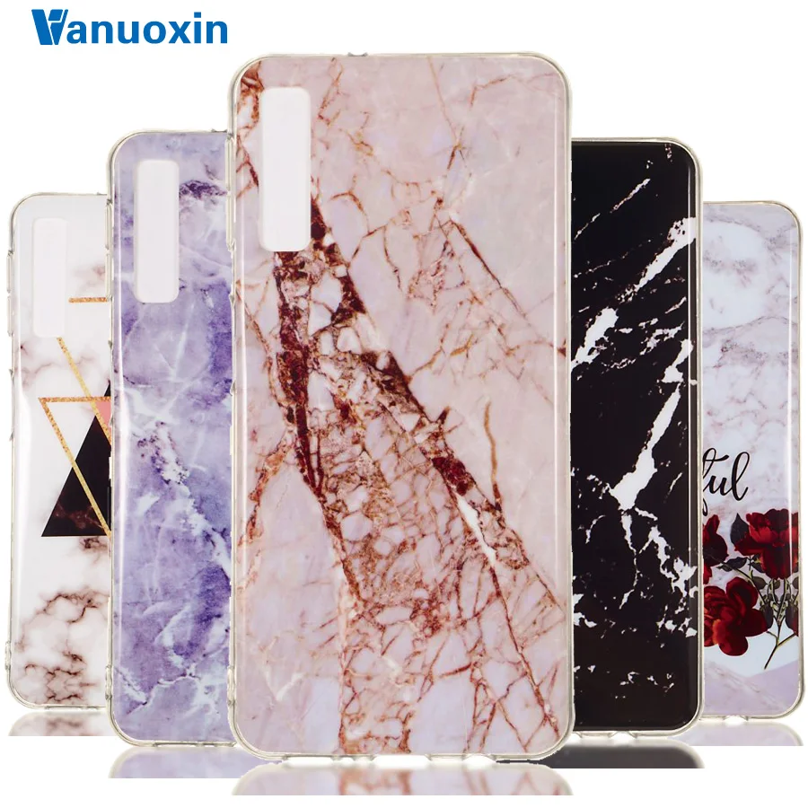 

Soft TPU Case on for Samsung Galaxy A7 2018 case For A9(2018)Samsung A7 2018 Phone cases Coque skin Silicone Marble Cover Bag