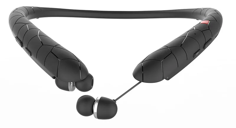 Выдвижные Наушники Bluetooth гарнитура шейные спортивные наушники беспроводные