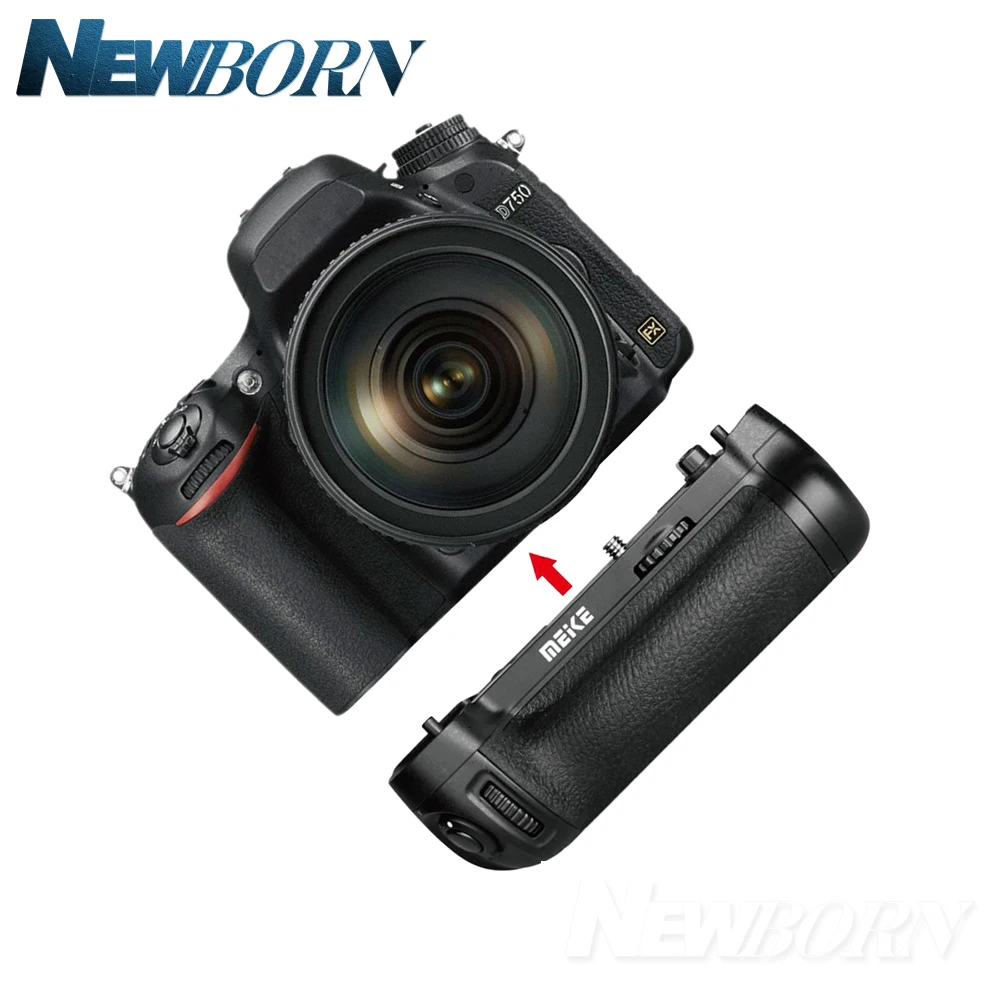 Meike MK DR750 ручка батареи Встроенный 2 4g беспроводной контроль батарейный блок для