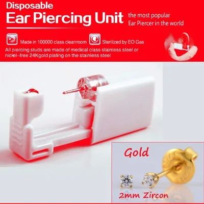 gold 2mm Round zircon