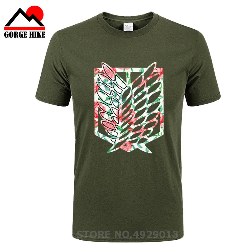 

Summer Japanese Anime Attack on Titan Cosplayt shirt tops fluorescent Mikasa Short Sleeve Cartoon Glow in dark Hip hop t-shirt