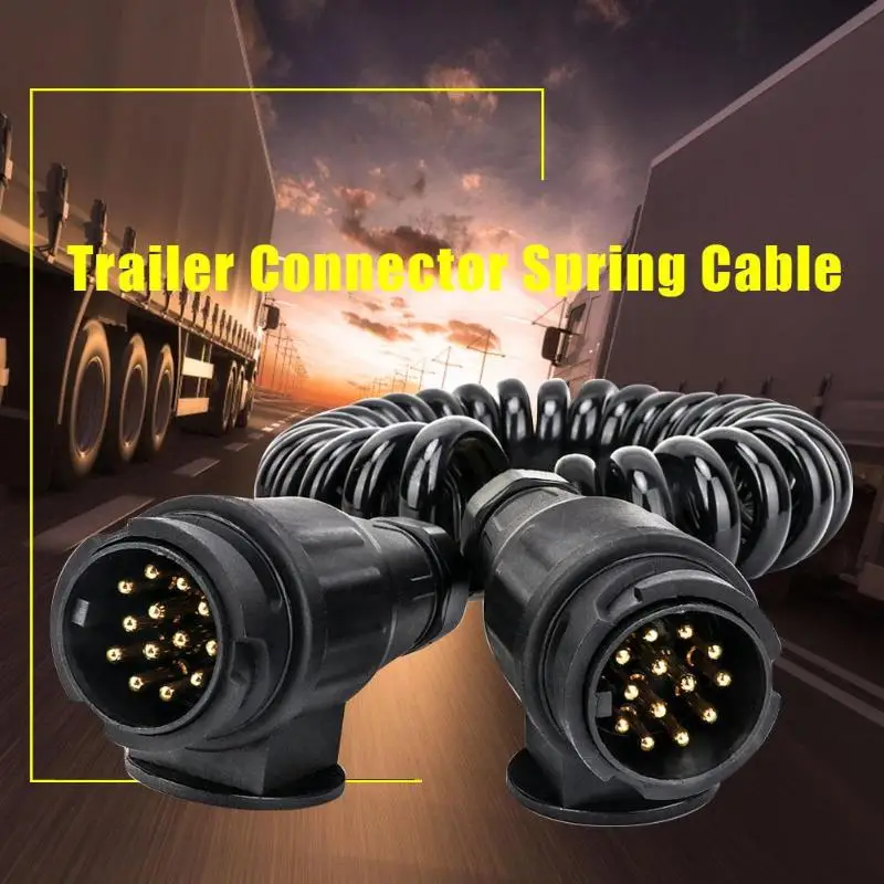13 контактный соединитель прицепа пружинный кабель Разъем проводка расширения адаптер конвертер