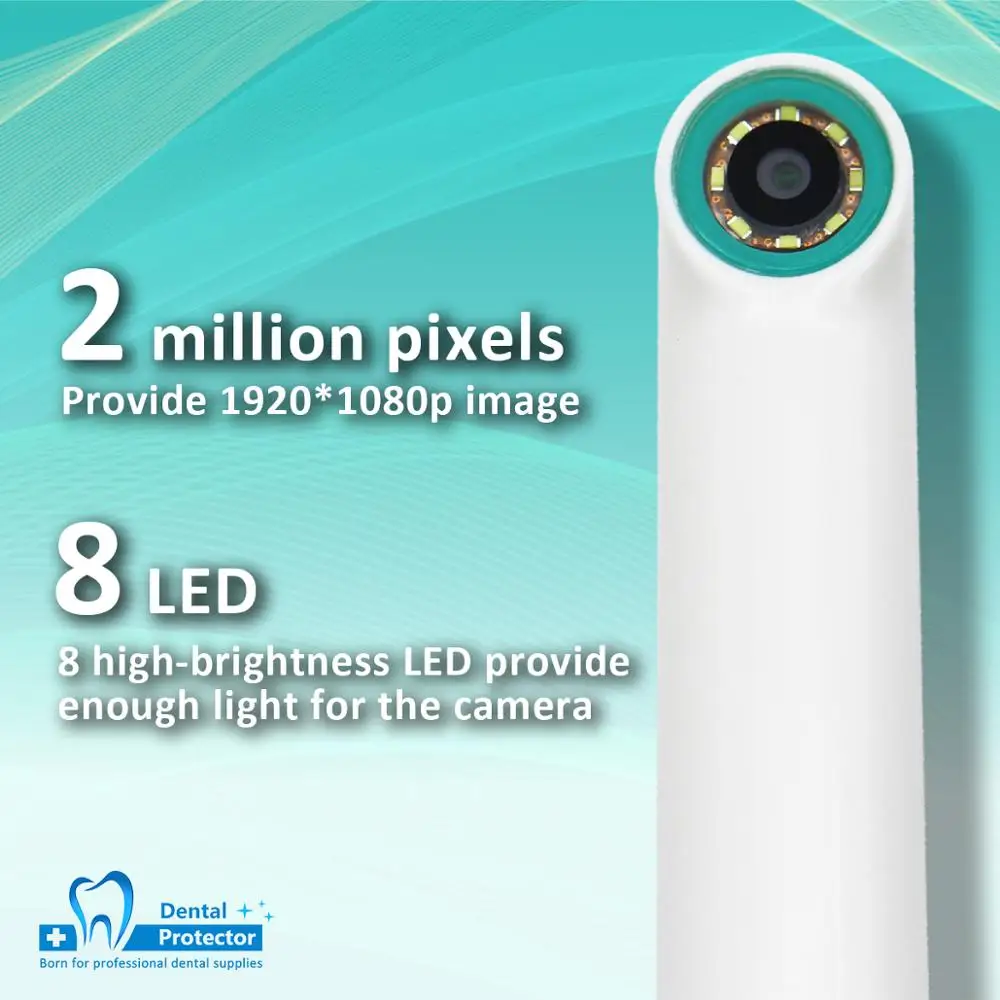  Wireless WiFi HD USB Oral Dental Camera Intraoral Endoscope Dentist Device LED Light Real-time Vide