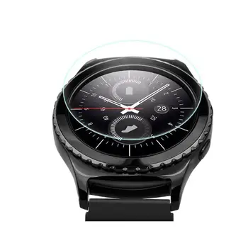 

ALLOYSEED 2Pcs 42/46mm Watch Tempered Glass Protection Film 9H 2.5D Clear Screen Protector Film For Samsung Galaxy Wrist Watch