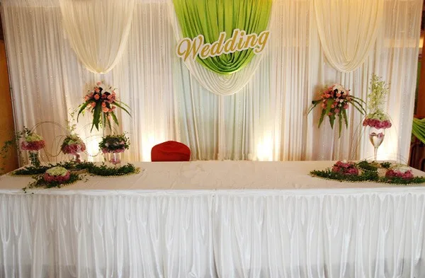 H100cm x L 10 meter ijs zijde doek voor lange tafel tafel rok doek bruiloft tafel rok/hotel home banket party tafel decor H100cm x L 10 meter ijs zijde doek voor lange tafel tafel rok doek bruiloft tafel rok/hotel home banket party tafel decor