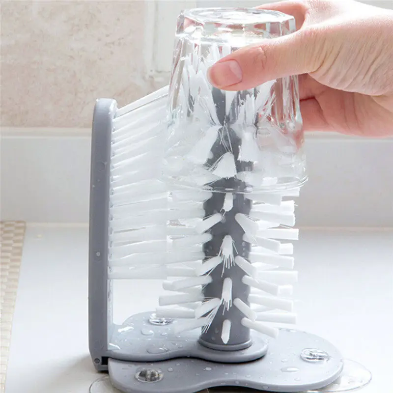 

Creative Automatic Cups Brush Multi-function Practical Suction Glass Bottle Cleaning Brushes Easy Clean Kichen Tool Accessories