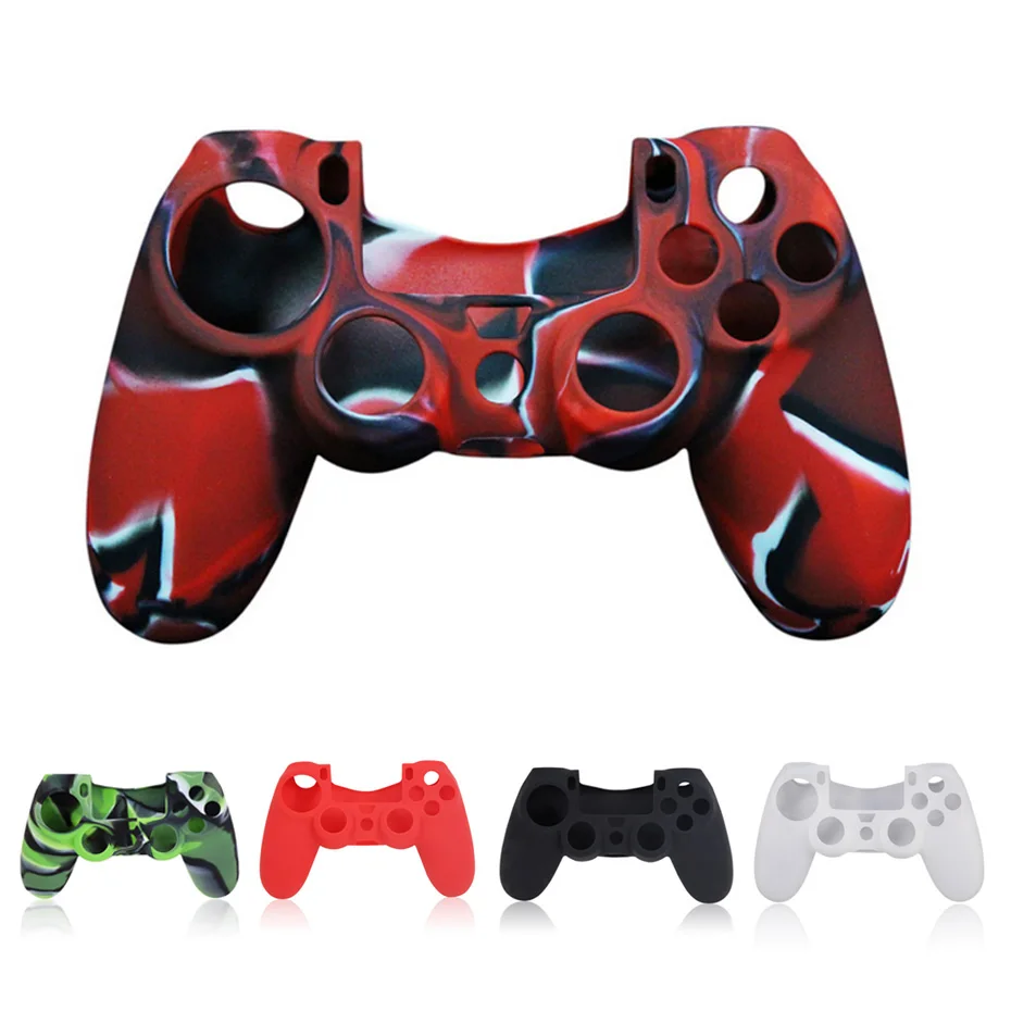 Силиконовый игровой контроллер протектор для playstation 4 кожаный чехол защитный