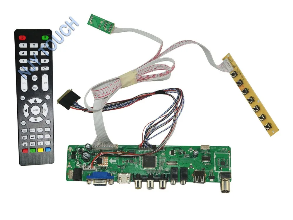 HDMI USB AV VGA TV PC Universal LCD LED Screen Controller Board DIY Monitor Kit