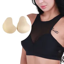 TiaoBug/1 пара, женские съемные удобные губчатые подушечки для бюстгальтера, вкладыши, увеличивающие грудь, увеличивающие грудь, для купальников, тренировок, бюстгальтер