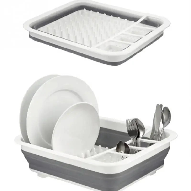 

Cutlery Drainer Drying Rack Creative Folding Kitchen Bowls Dishes Draining Rack Tableware Storage Holder Kitchen Accessories