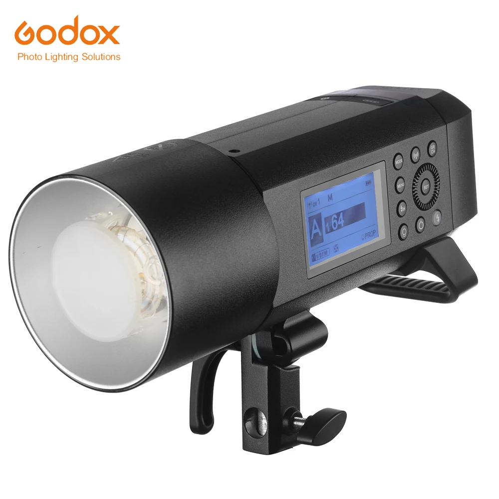 

Godox AD400 Pro WITSTRO All-in-One Outdoor Flash AD400Pro Li-on Battery TTL HSS with Built-in Godox 2.4G Wireless X System