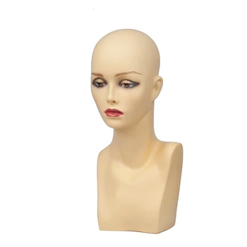 

New free shipping Female Mannequin Head Wigs Hats Cap Headphone Display maniqui Model For Hair Jewellery Display Stand PH17white