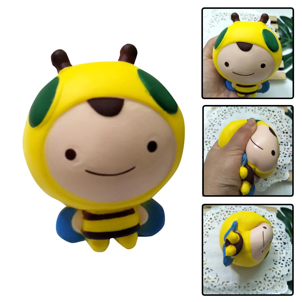 Очаровательные игрушки-сжималки Jumbo Bee суперкремовые ароматизированные медленно