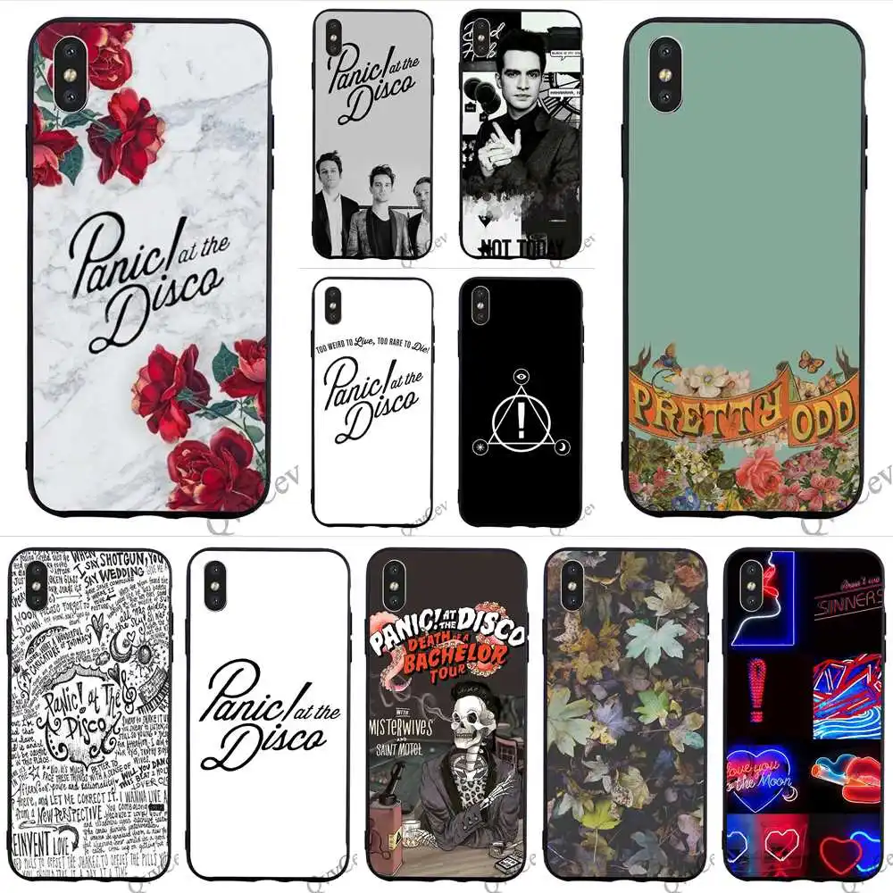 

Fashion Panic At The Disco Phone Cover for iPhone 5S Case XR X 7 5 8 Plus 6 6S SE Xs Max Cases Back