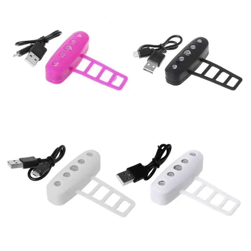 

Bicycle Warning Light LED USB Rechargeable Waterproof MTB Bike Safety Cycling Night Lamp Silicone Seatpost Rear Taillight W20