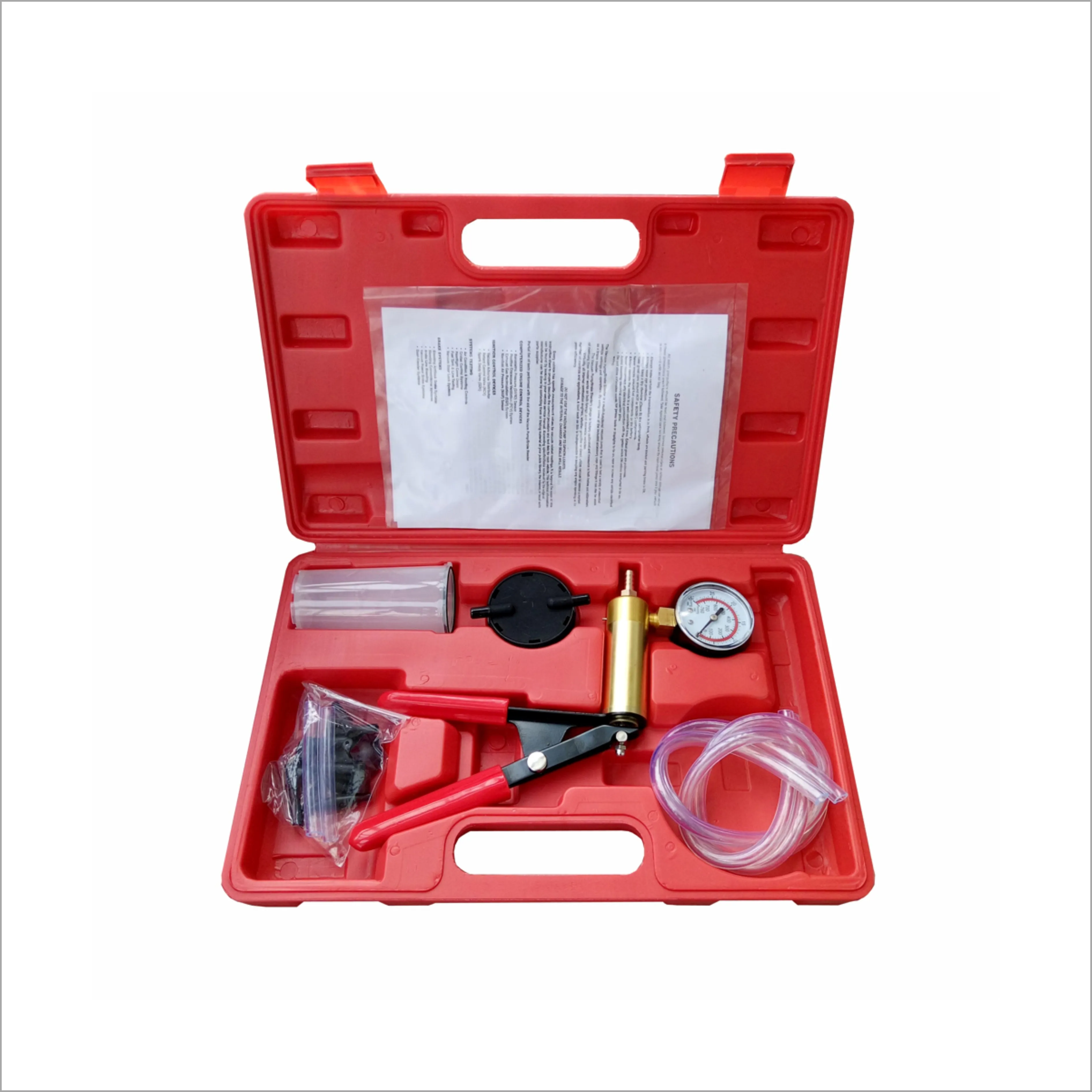 Car Motorbike Bleeding Hand Held Brake Bleeder Tester Set Bleed Kit