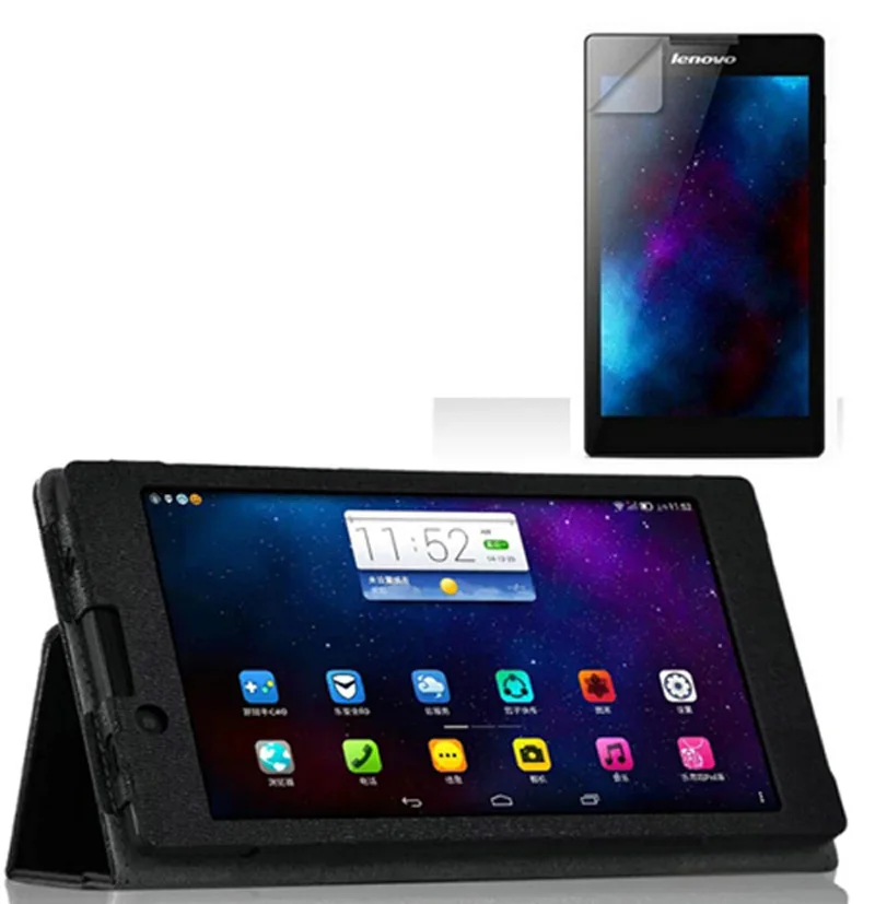 Luxury Ultra Slim Folio Stand Cover Leather Case +1x Screen