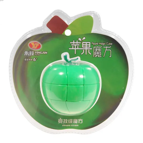 Бренд высокого качества YongJun Apple магический куб Классические игрушки для обучения и образования - Цвет: Зеленый