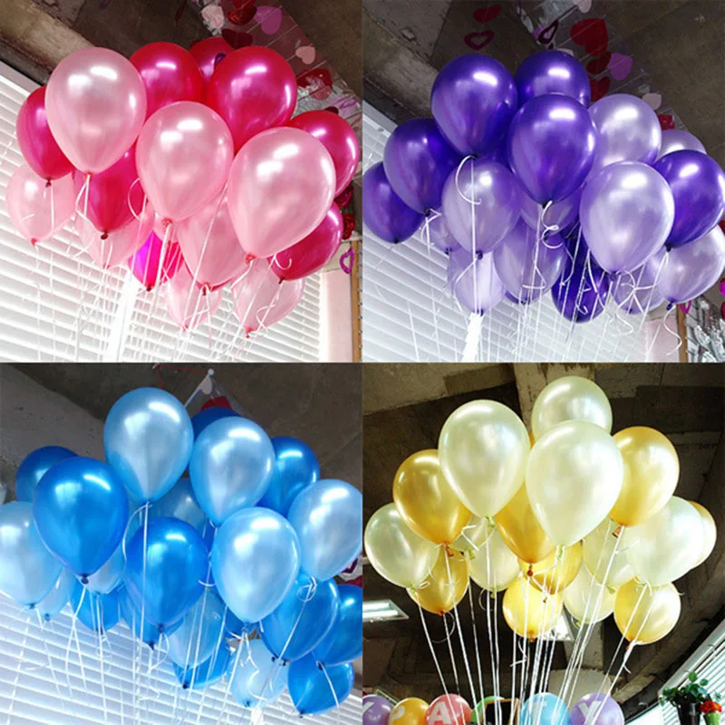 

100pcs/bag 3.2 g 12 inch pearl thickening latex balloon inflatable toys holiday wedding arrangement bar latex balloon