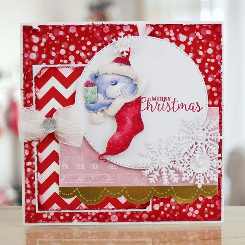 Metal Christmas Stocking Die Cutting Stencils for DIY Scrapbooking Embossed Photo Album Paper Cards Making Decorative Crafts | Дом и сад