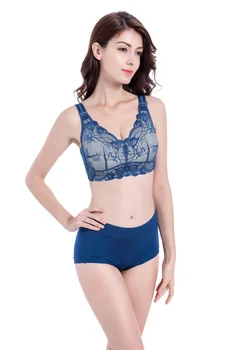 

Free Shipping Women Minimizer Bra Ladie's Wireless Comfortable Lace Underwear