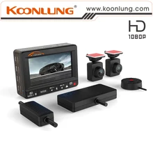 1080P Dual Camera Car DVR of Koonlung K1S with Ambarella Chipset 2 7 LCD Screen GPS