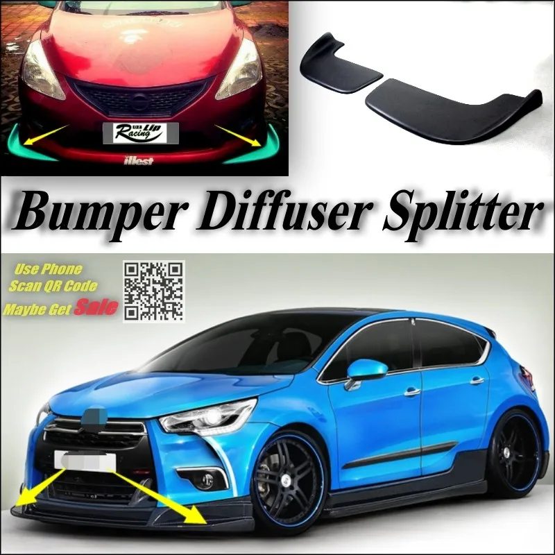 Splitter Diffuser Bumper Canard Lip For Citroen DS4 DS 4