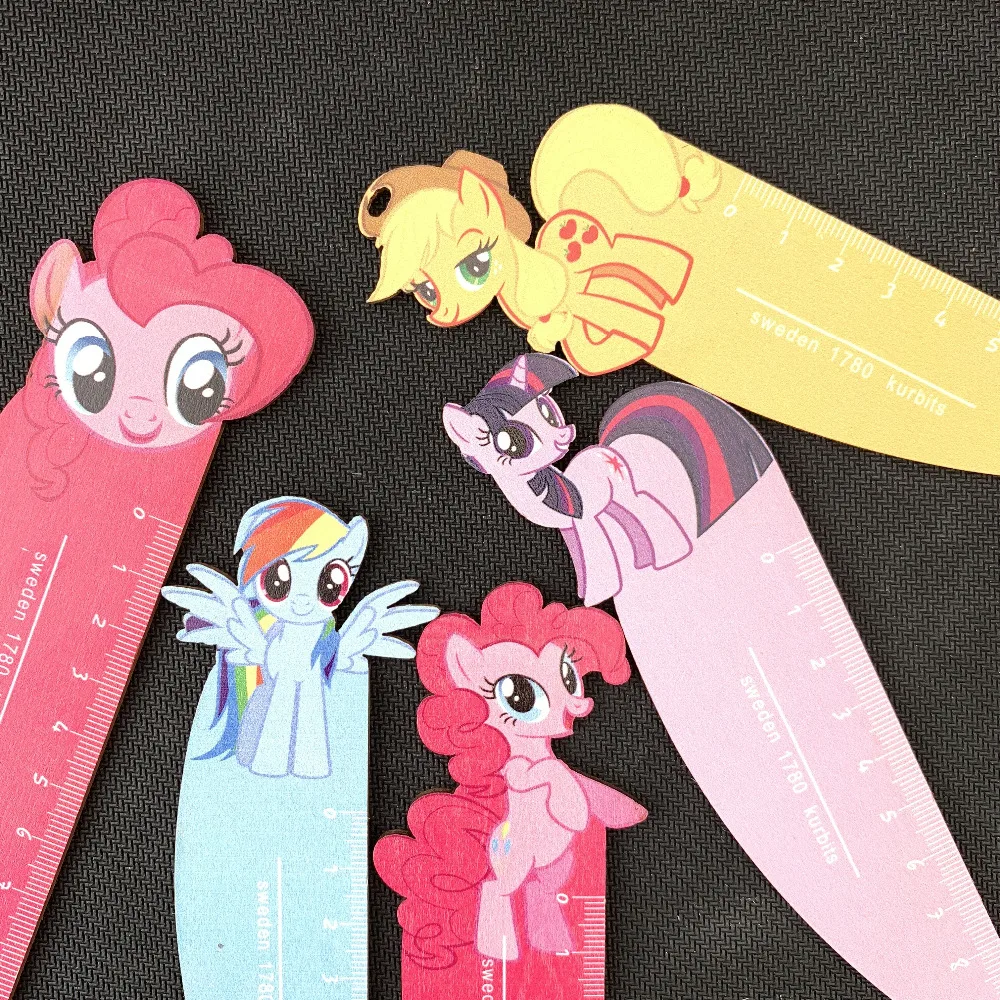 

1PC Candy Horse Wooden Straight Ruler Measure Study Drawing Student Stationery School Office Supply Gift