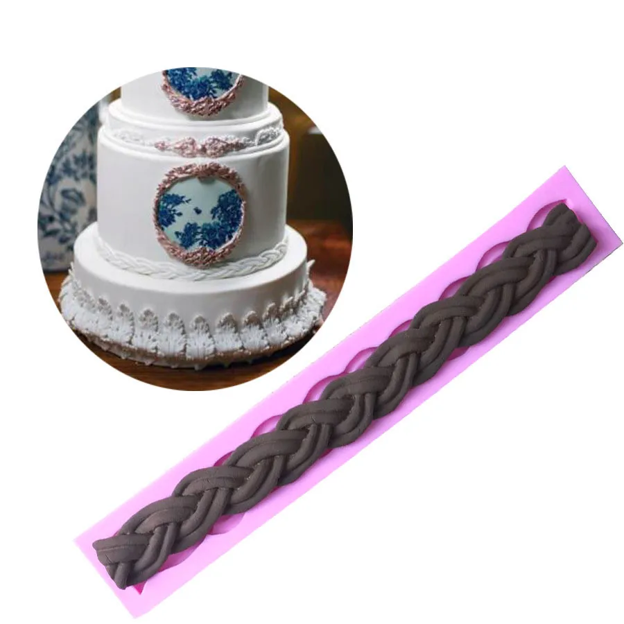 

Long Rope Shape 3D Silicone Mold Chocolate Mould Fondant Cake Decorating Tools Bakeware Sugarcraft Tools