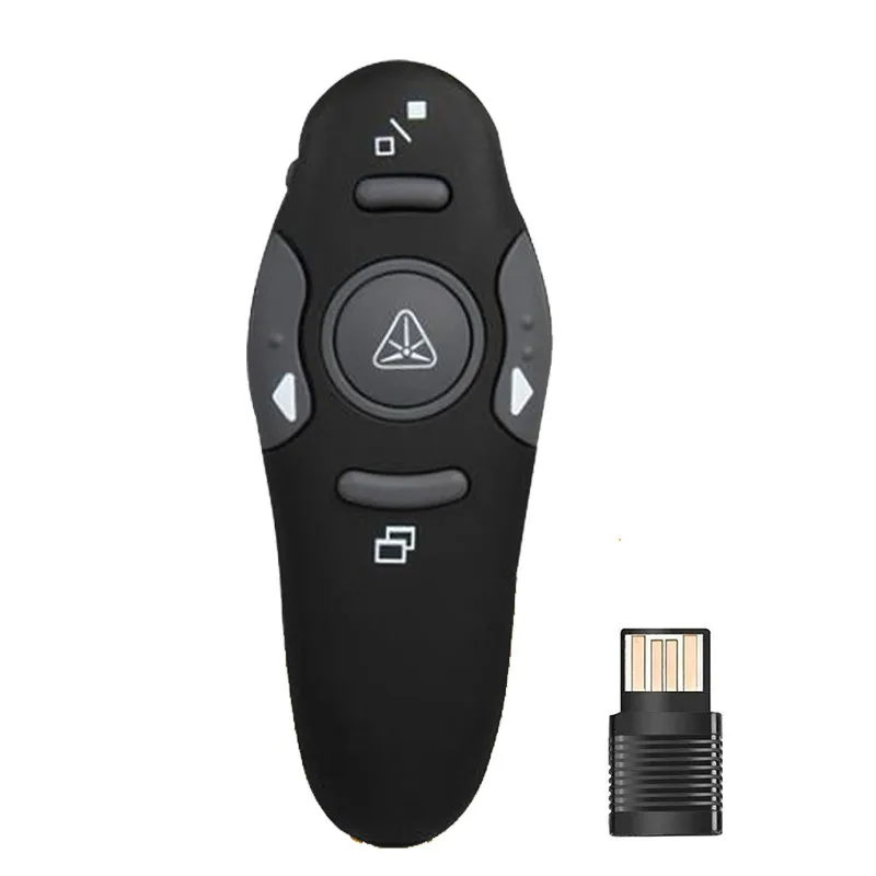 

2.4GHz Wireless USB Presenter PPT Pointer Clicker Remote Control USB PPT Pointer Remote Laser Pointer Clicker Flip Pen Z2
