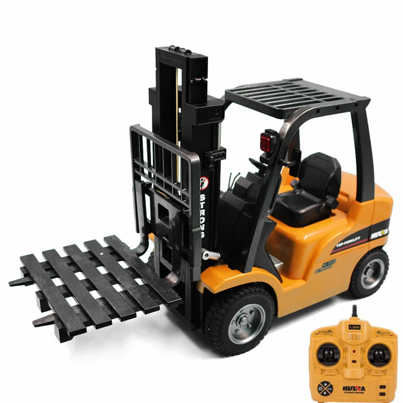 Автопогрузчик HUINA 1577 2 в 1 RC/кран RTR 4 ГГц 8CH / 360 градусов вращения/демонстрация