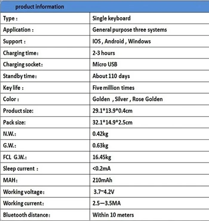 Animuss Bluetooth wireless keyboard (2)-