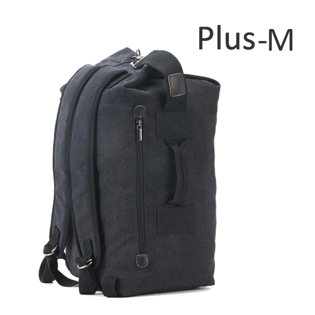 black small Plus Большая Вместительная дорожная сумка для скалолазания, тактический военный рюкзак, женские армейские сумки, Холщовая Сумка-мешок, спортивная сумка на плечо, мужская сумка XA208WD - Цвет: black small Plus