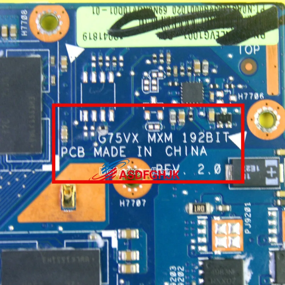  Original N13E-GR-A2 Video Card FOR Asus G75VX REV 2.0 VGA DDR5 GTX 670M 3GB Graphic Card
