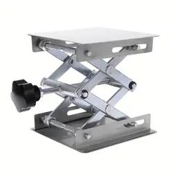 Plate forme de levage de laboratoire, support, ciseaux, cric, Table de levage, laboratoire, 100x100mm, en acier inoxydable pour expérience scientifique 