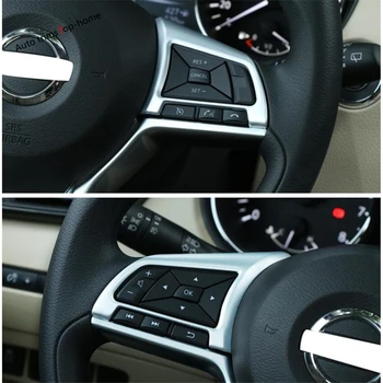 

Yimaautotrims Steering Wheel Decoration Cover Trim Interior Mouldings Fit For Nissan Teana / Altima 2019 2020 Carbon Fiber Look