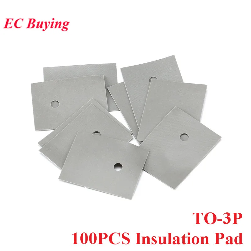 

100PCS TO-3P Insulation Pad Silicone Heatsink Shim Transistor Silicone Insulation Film