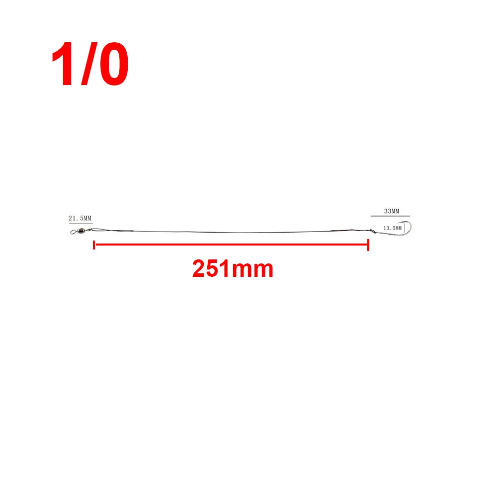 Гиена 6 шт./пакет Нержавеющая сталь рыболовную леску линия нахлыстом поводок с крючками и поворотные рыболовные лидер 25 см Анти-укус - Цвет: 1 0