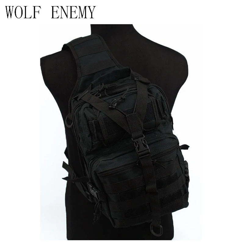 

New 600D Nylon Military Tactical Backpack Travel Hiking Riding Hunting Shoulder Bags Cross Body Messenger Bag Camo Chest Bag