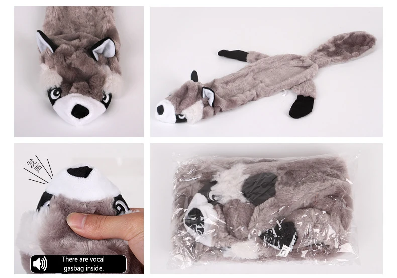 Pet Dog Toys Fleece Squeak Noise Pet Chew Toy For Dog Cat Bite Resistance Plush Sound Dogs Molars Toy Animal Cleaning Teeth (5)