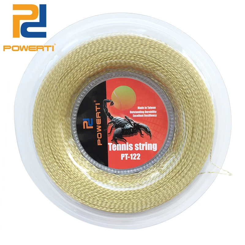 POWERTI 1.30mm Nylon Wire Soft Tennis String 200m Reel Durable Tennis String Racket Sport Training PT122
