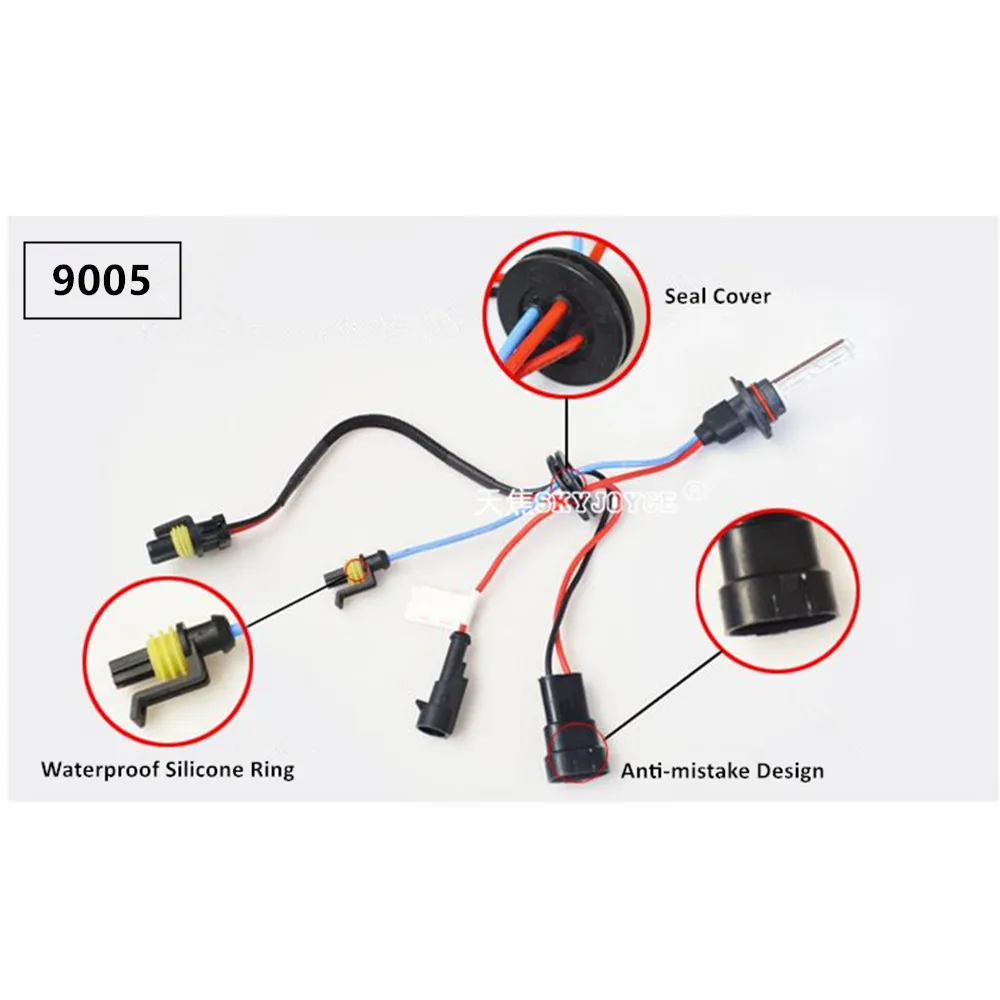 SKYJOYCE 24V Грузовик Лодка DAF FH FM головной светильник 55W H7 hid лампа для H1 H3 набор ламп 3000K