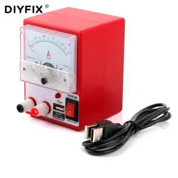 

Mini DC Power Supply Ammeter for Mobile Phone Repair Tools 5V 2A Ampermetre Power Source Short Circuit Protection Test Tools