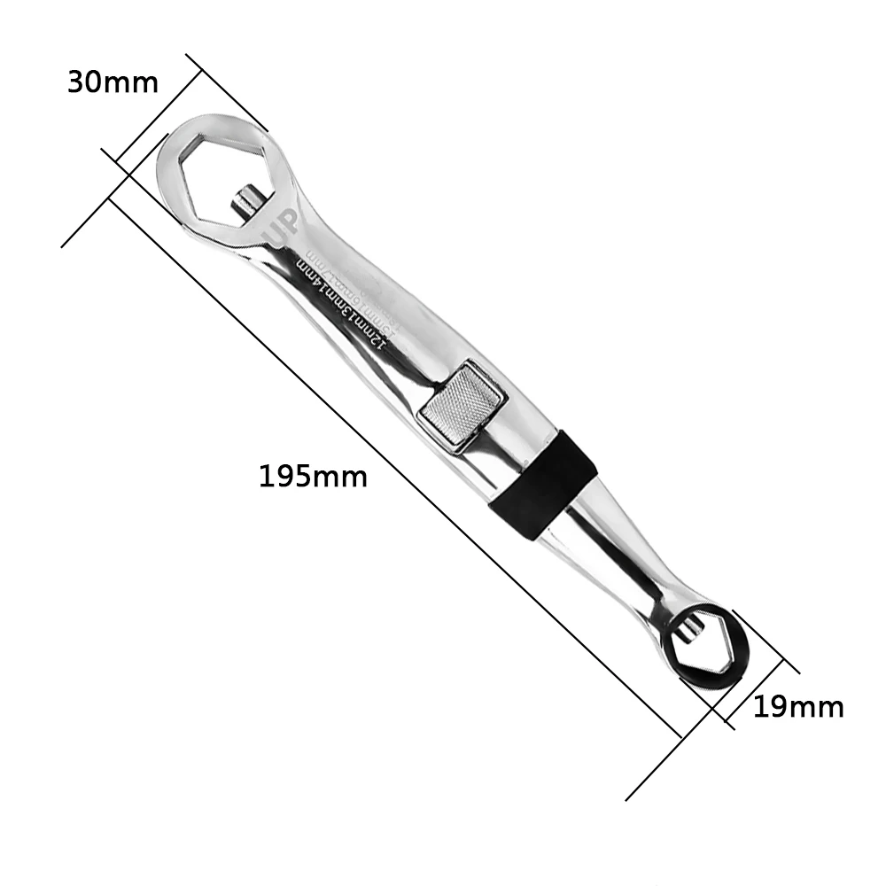 DIYWORK 1 шт. Многофункциональный 23 в 1 гибкий Тип ключ 7-19 мм шкив Регулировка Инструменты для ремонта автомобилей быстро регулируется