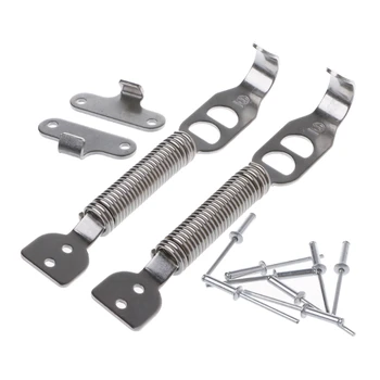 

Stainless Bonnet Springs Clips Hood Panel Race Rally Pair Lock For IMPREZA EJ18